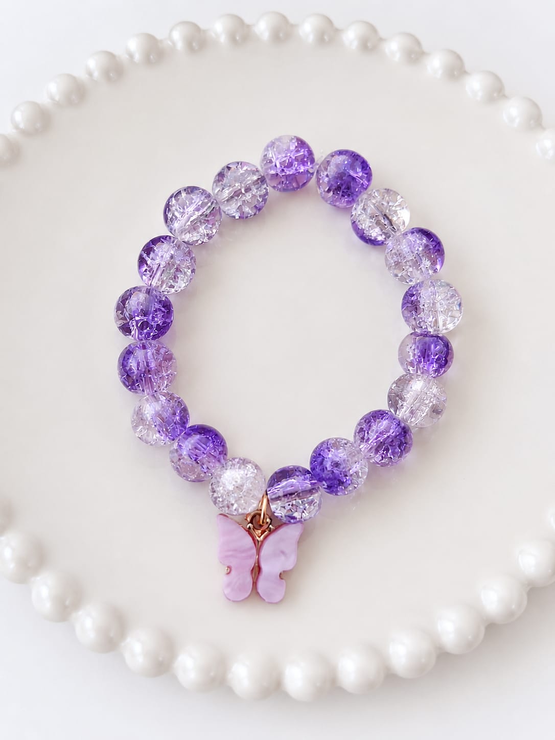 crackle glass bead bracelet crackle glass bead bracelet