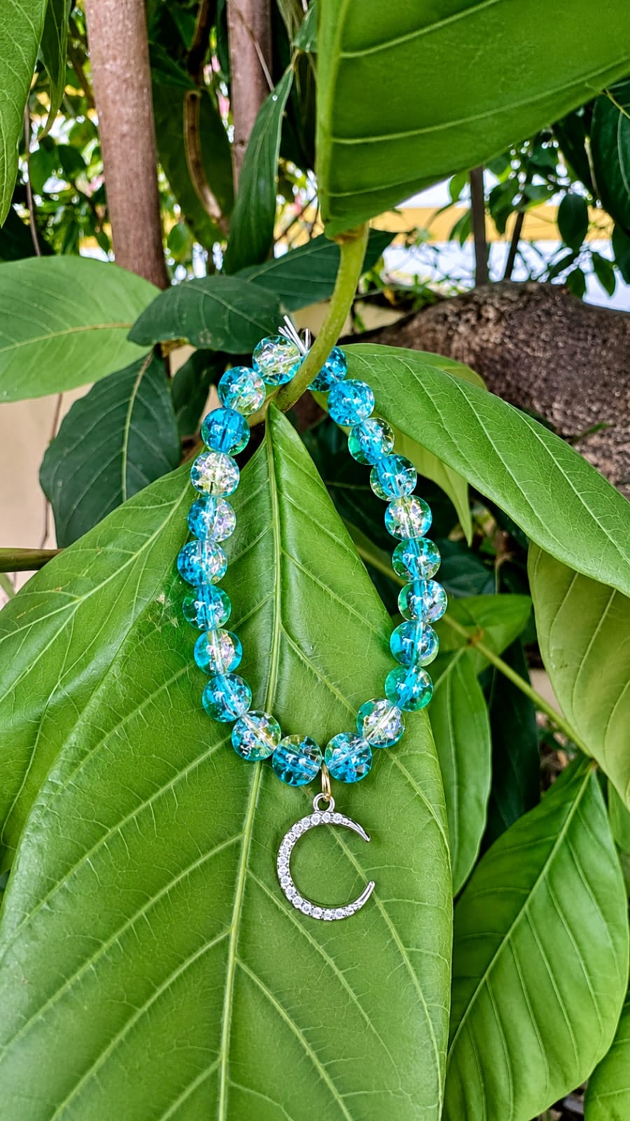 crackle glass bead bracelet crackle glass bead bracelet