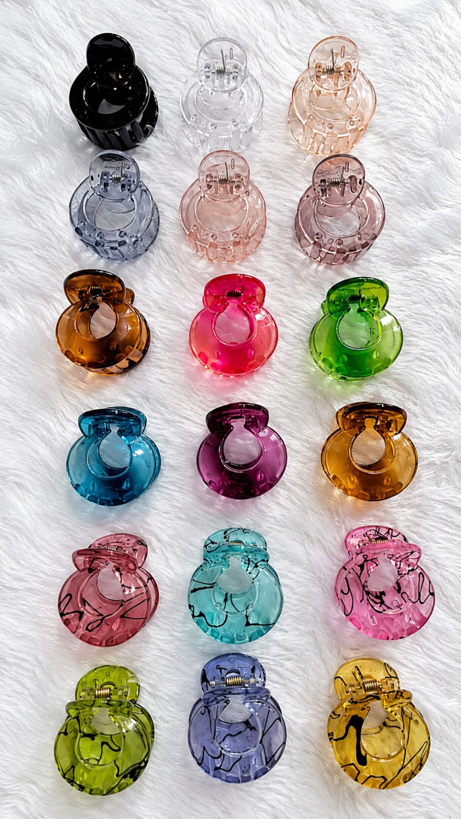 glossy translucent claw clips glossy translucent claw clips