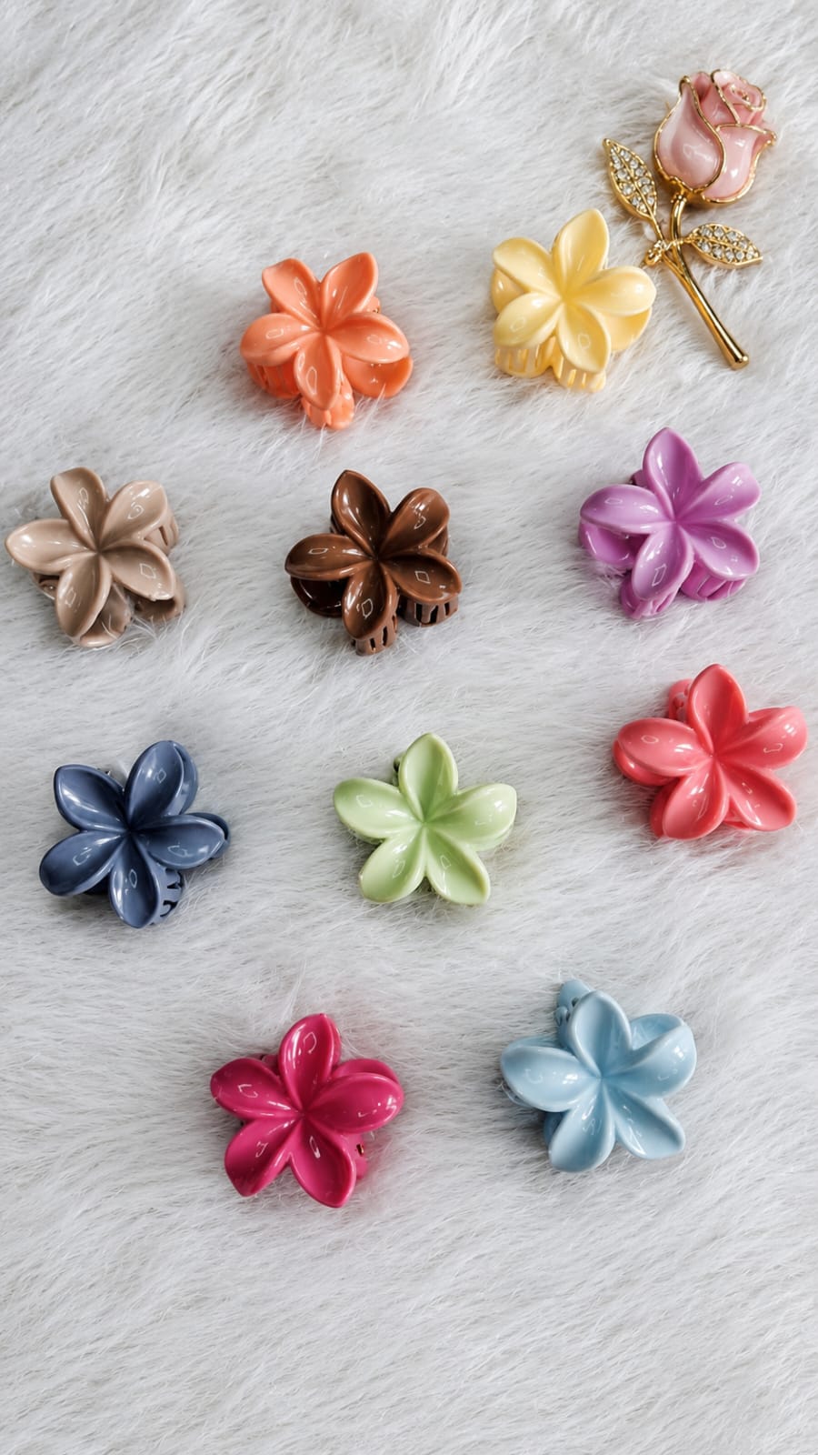 Floral Claw Hair Clips Floral Claw Hair Clips