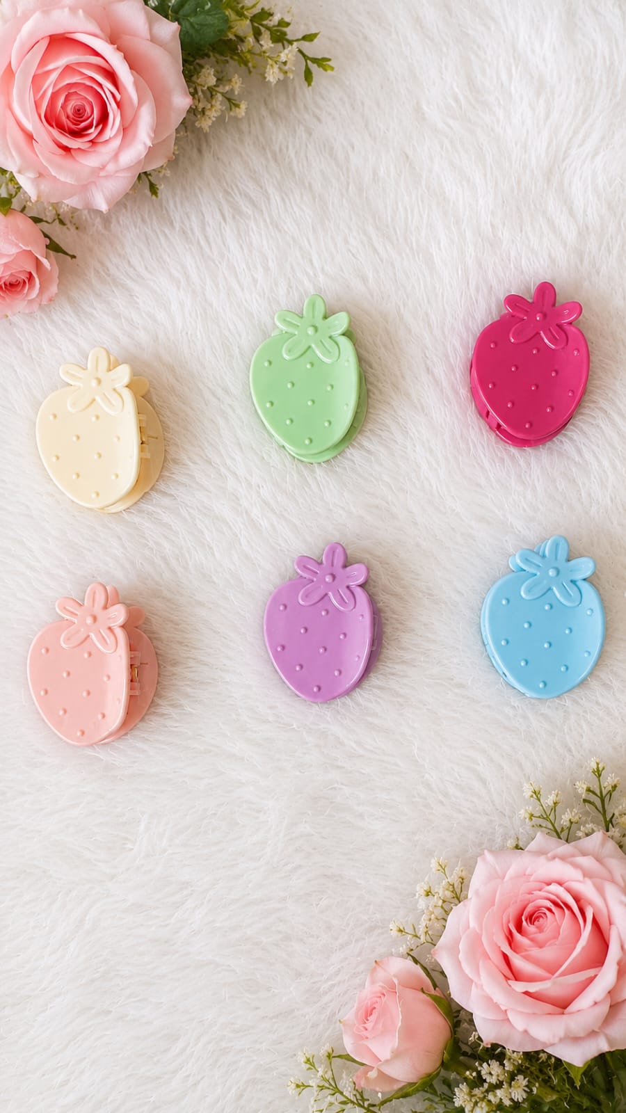 glossy strawberry shaped claw clips glossy strawberry shaped claw clips
