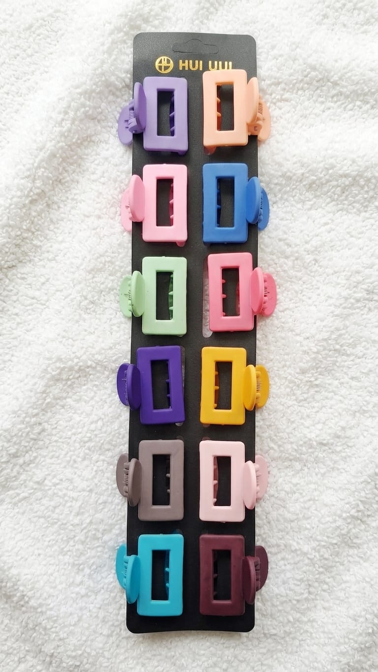 matte rectangular mini claw clips matte rectangular mini claw clips