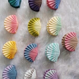 Matte Ombre Seashell Claw Clips