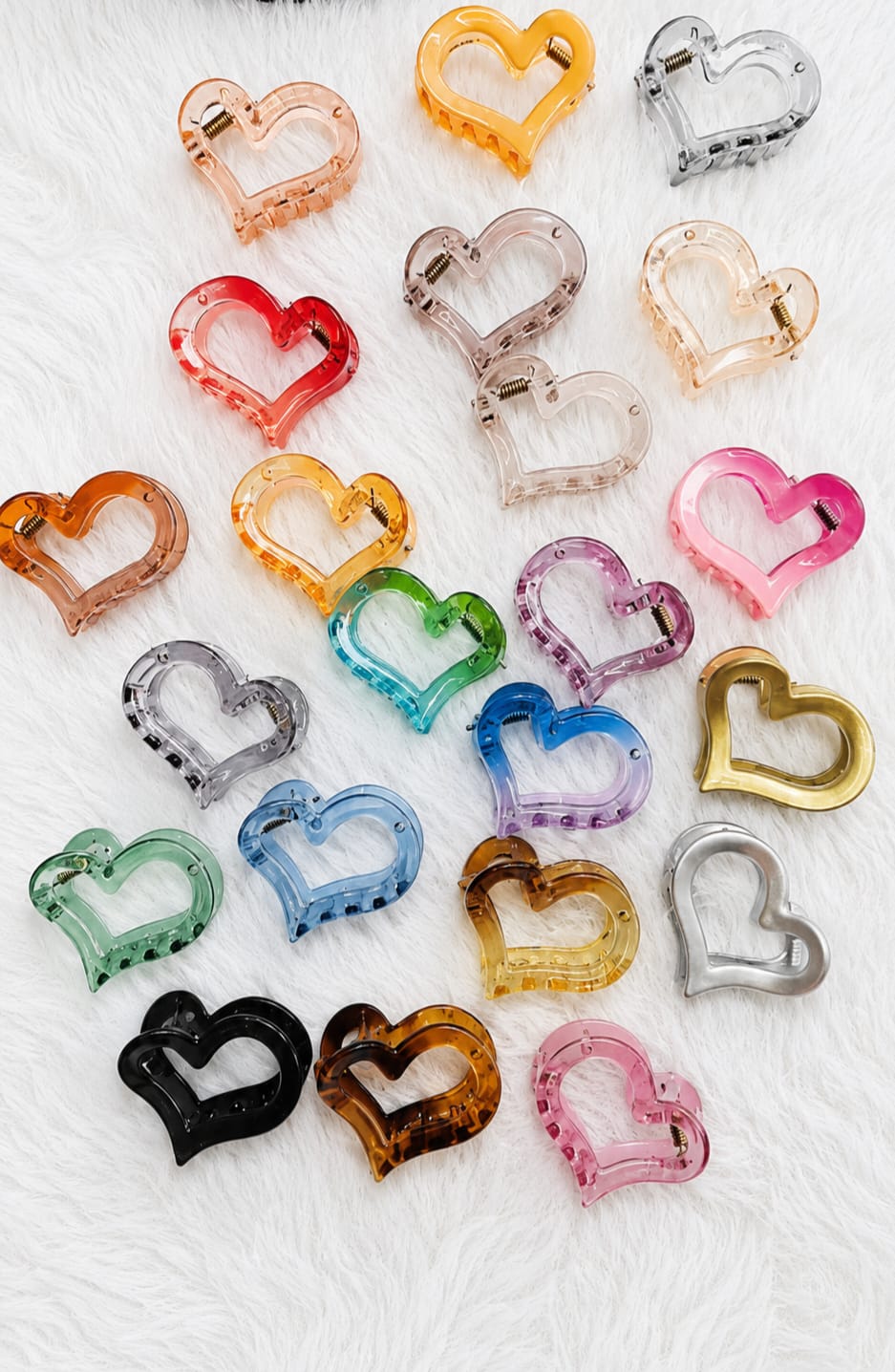 heart shaped claw clips heart shaped claw clips