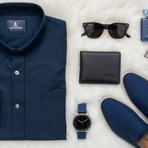 navy blue men's combo